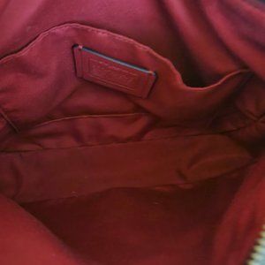 Red and Brown Coach Crossbody